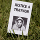 A sign for Trayvon Martin in the lawn of the Seminole County Criminal Justice Center (Scott Olson/Getty Images)